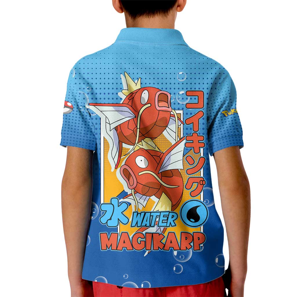 Magikarp from Poké Kid Polo Shirt with Water Type Power and Splashing Design - The Mazicc