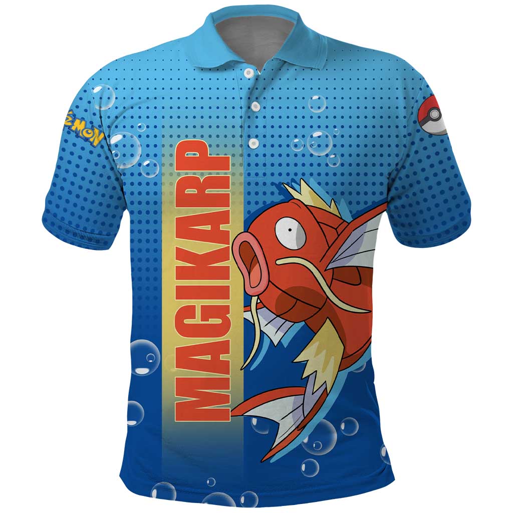 Magikarp from Poké Polo Shirt with Water Type Power and Splashing Design - The Mazicc