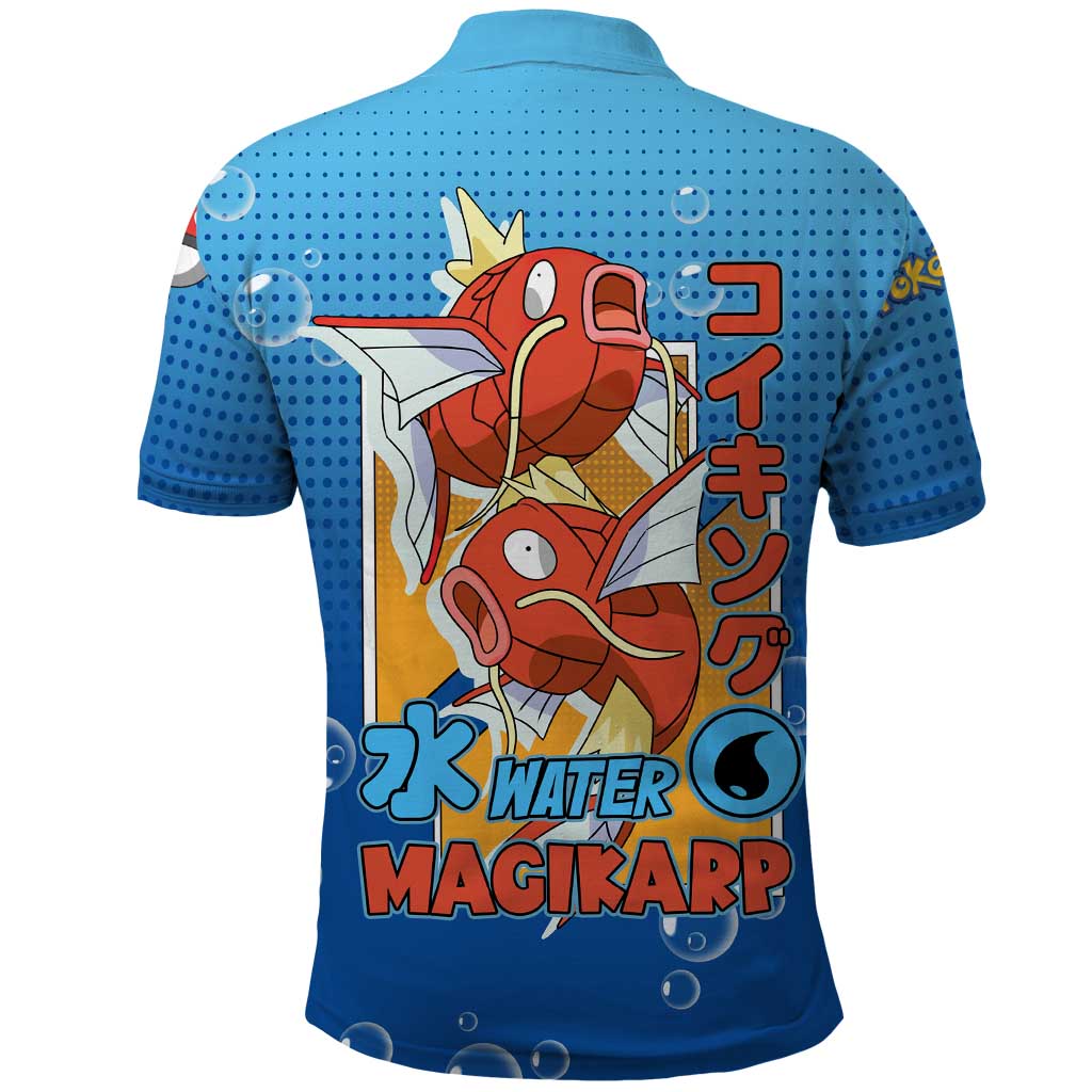 Magikarp from Poké Polo Shirt with Water Type Power and Splashing Design - The Mazicc