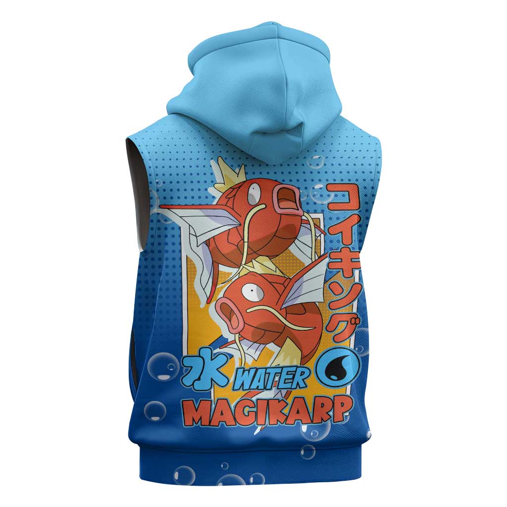 Magikarp from Poké Sleeveless Hoodie with Water Type Power and Splashing Design - The Mazicc