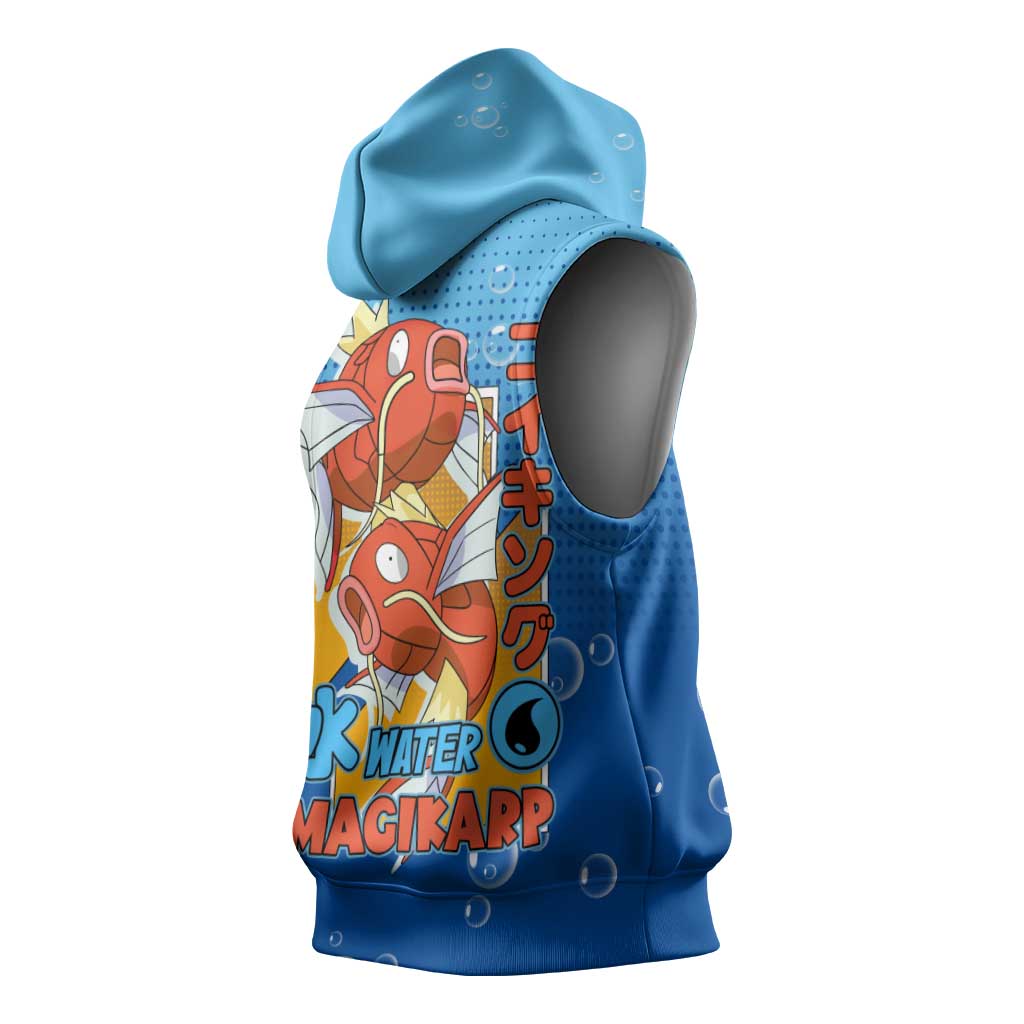 Magikarp from Poké Sleeveless Hoodie with Water Type Power and Splashing Design - The Mazicc