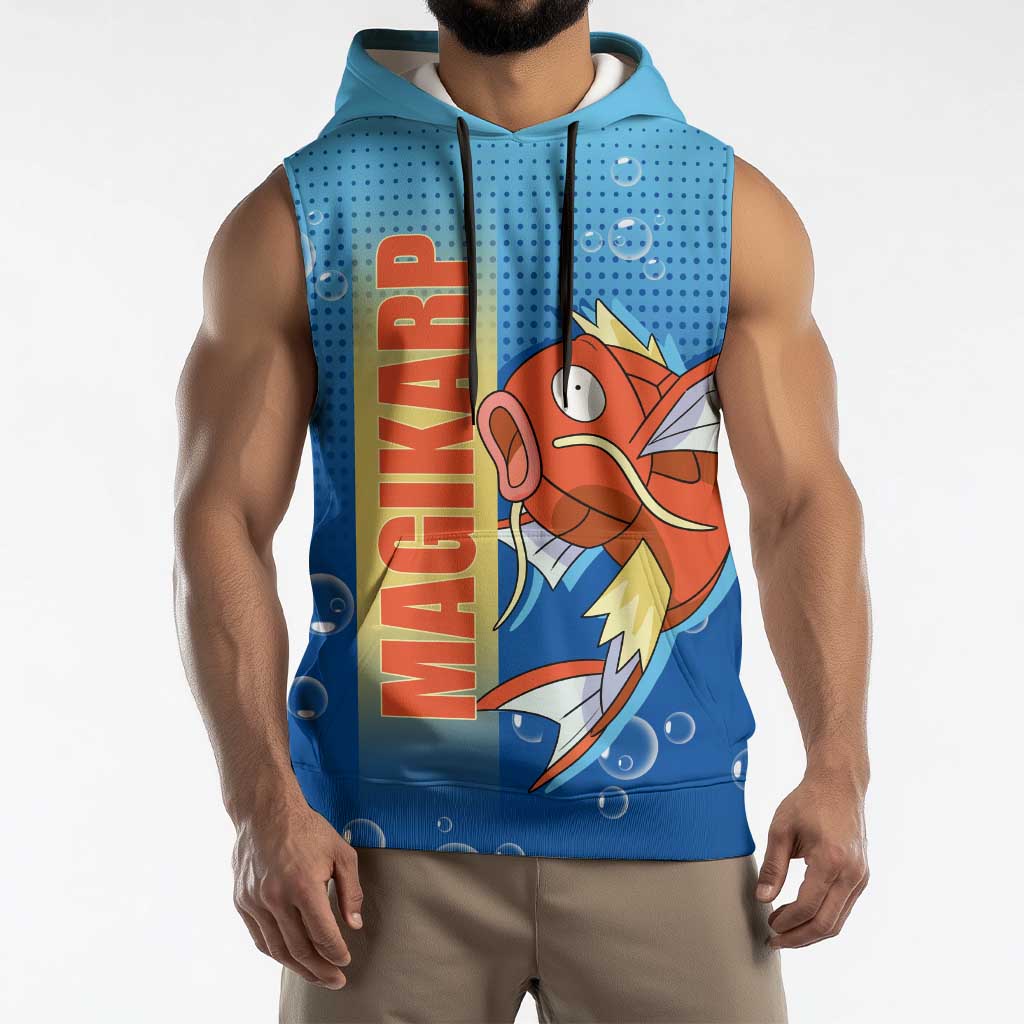 Magikarp from Poké Sleeveless Hoodie with Water Type Power and Splashing Design - The Mazicc