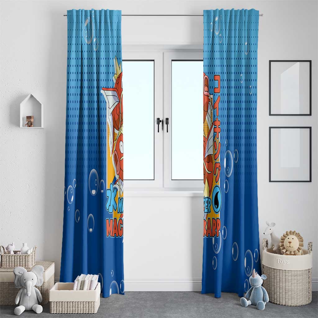 Magikarp from Poké Window Curtain with Water Type Power and Splashing Design - The Mazicc
