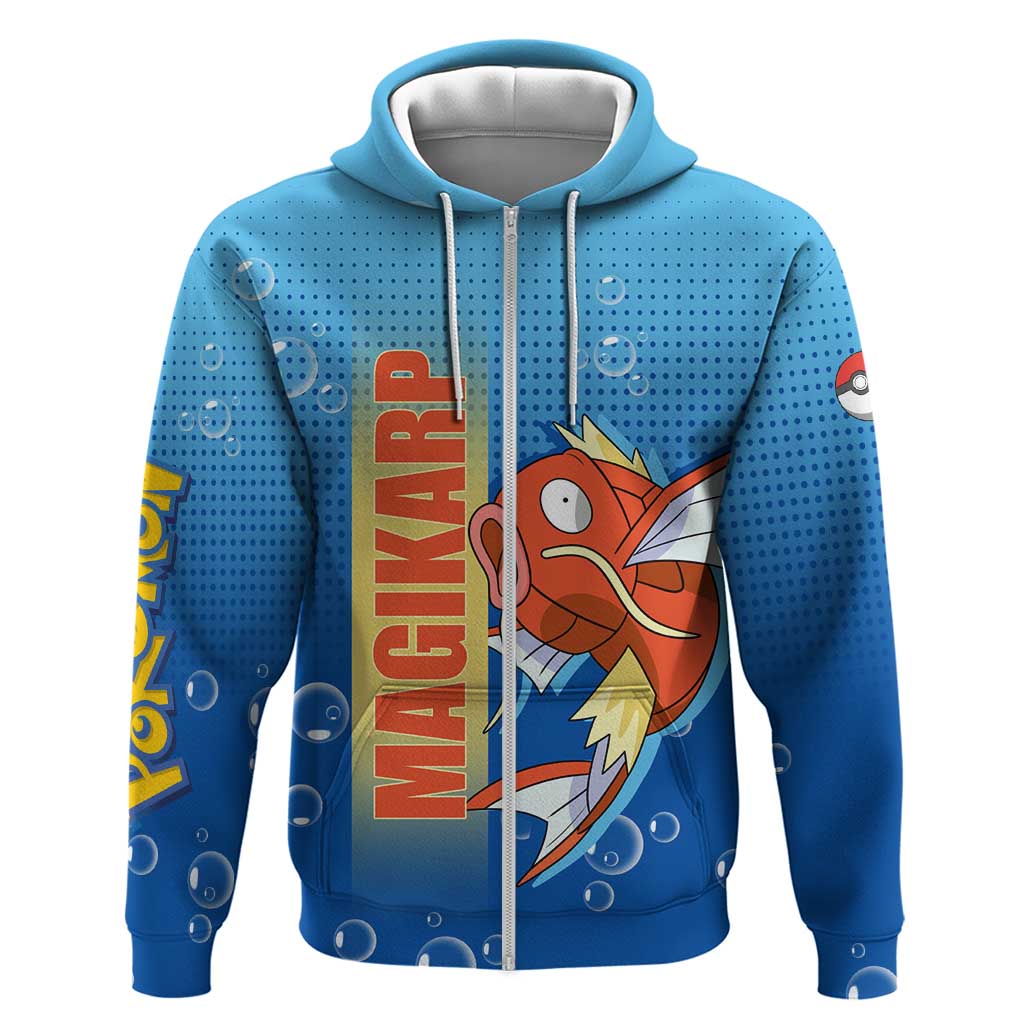 Magikarp from Poké Zip Hoodie with Water Type Power and Splashing Design - The Mazicc