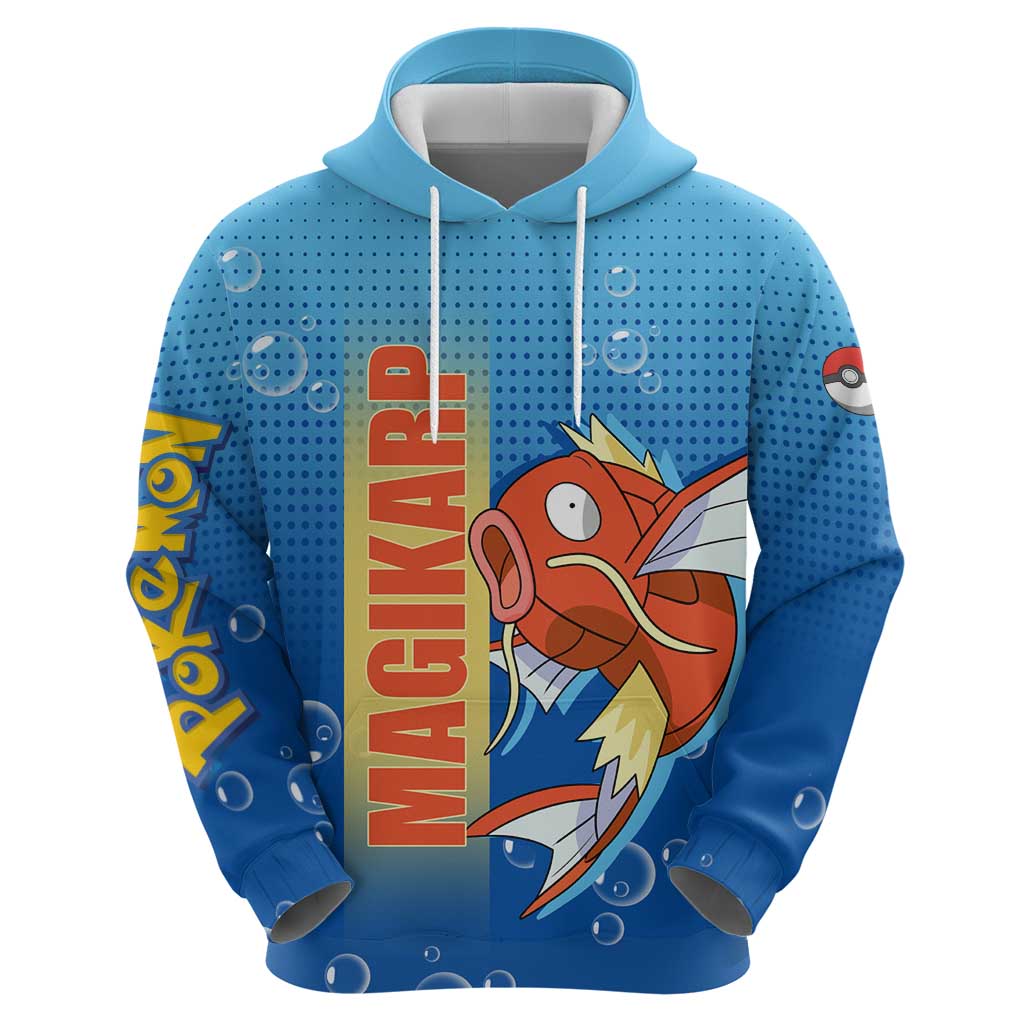 Magikarp from Poké Zip Hoodie with Water Type Power and Splashing Design - The Mazicc