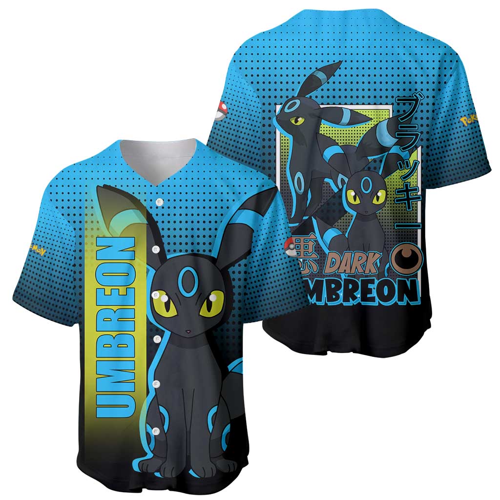 Umbreon from Poké Baseball Jersey with Dark Type Power and Stylish Design - The Mazicc