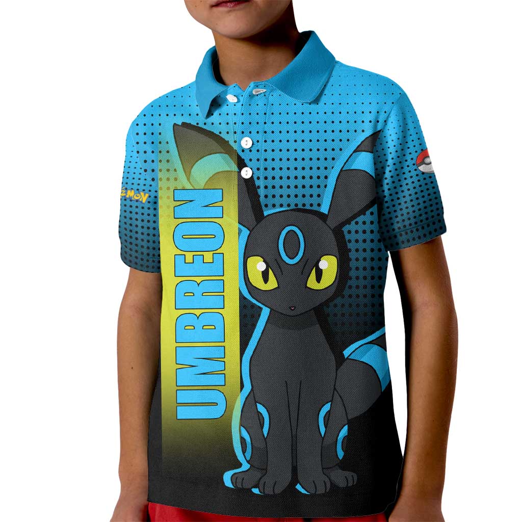 Umbreon from Poké Kid Polo Shirt with Dark Type Power and Stylish Design - The Mazicc
