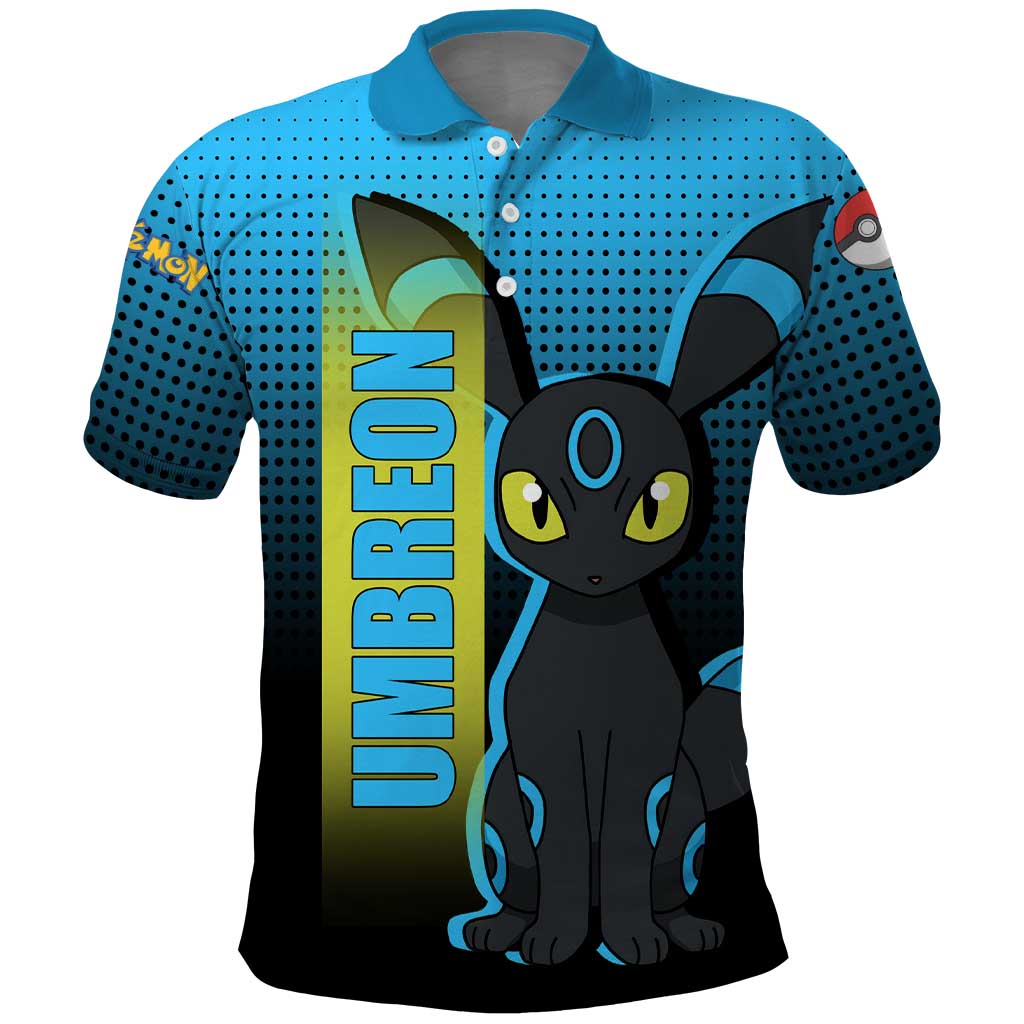 Umbreon from Poké Polo Shirt with Dark Type Power and Stylish Design - The Mazicc