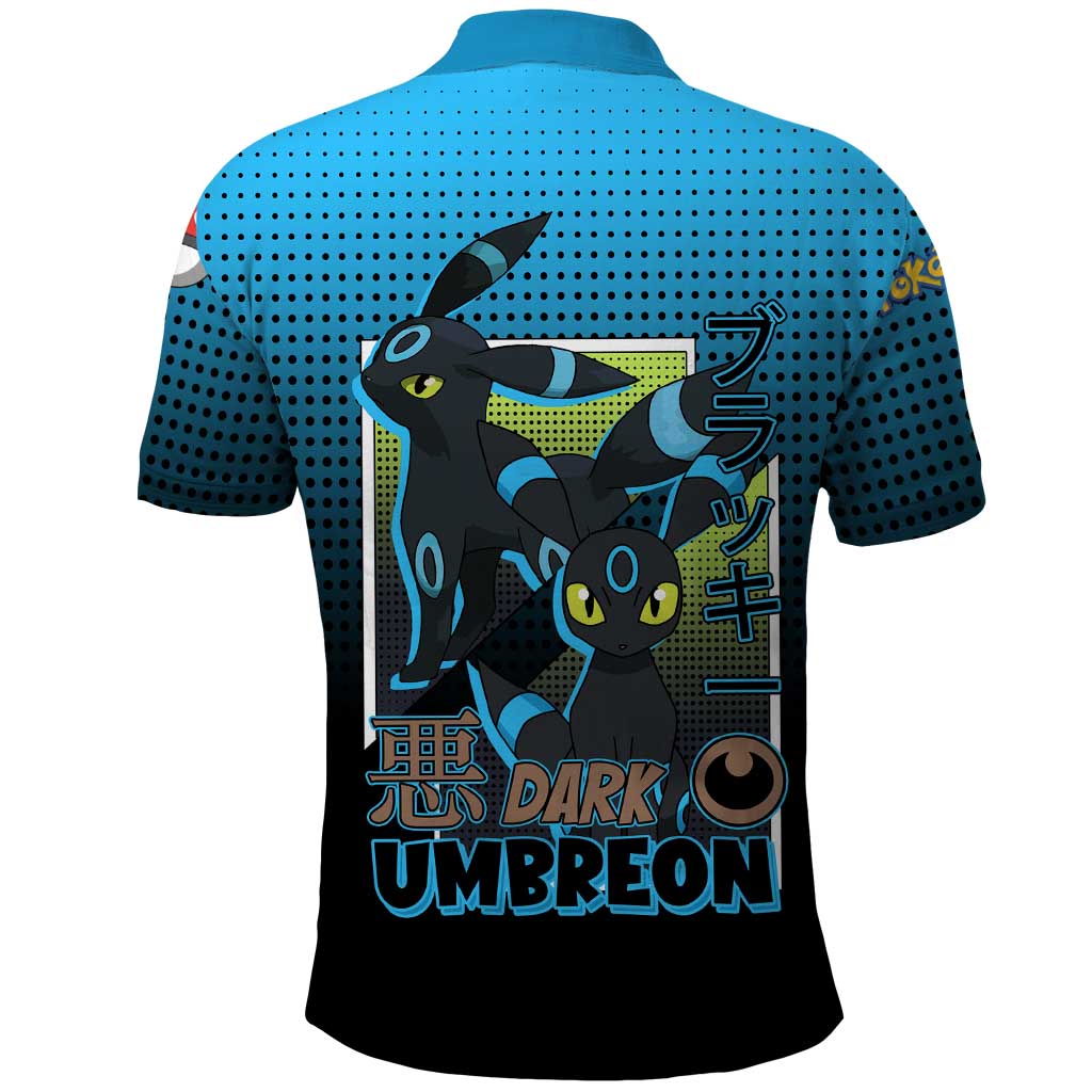 Umbreon from Poké Polo Shirt with Dark Type Power and Stylish Design - The Mazicc