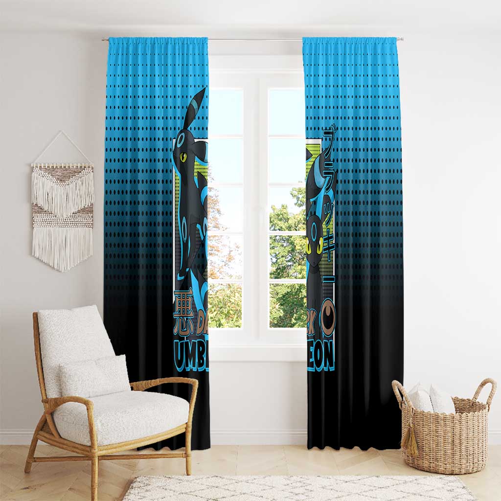 Umbreon from Poké Window Curtain with Dark Type Power and Stylish Design - The Mazicc