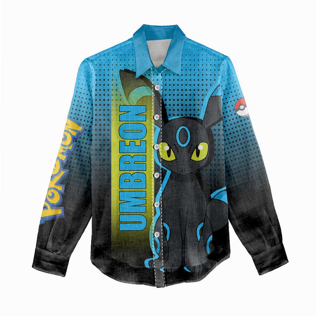 Umbreon from Poké Women Casual Shirt with Dark Type Power and Stylish Design - The Mazicc