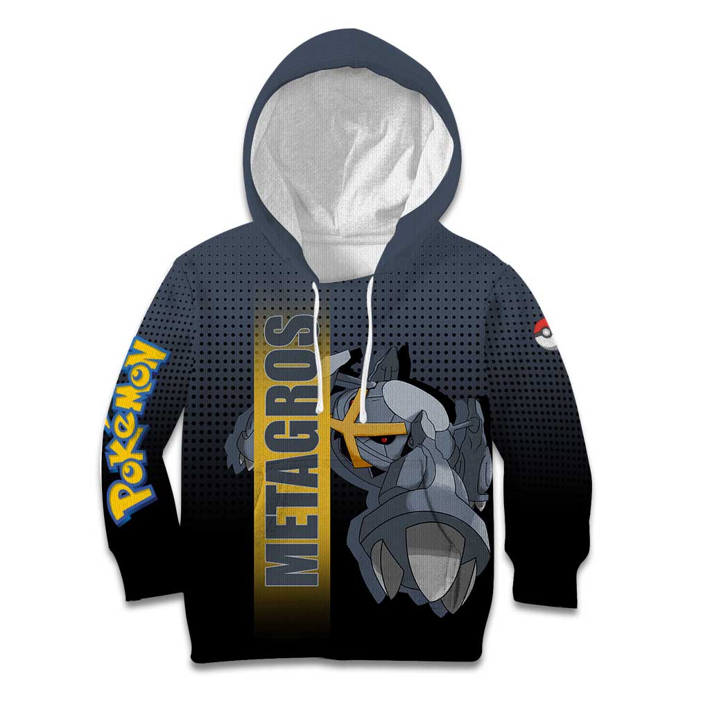 Metagross from Poké Kid Hoodie with Steel and Psychic Types Featuring Powerful Design - The Mazicc