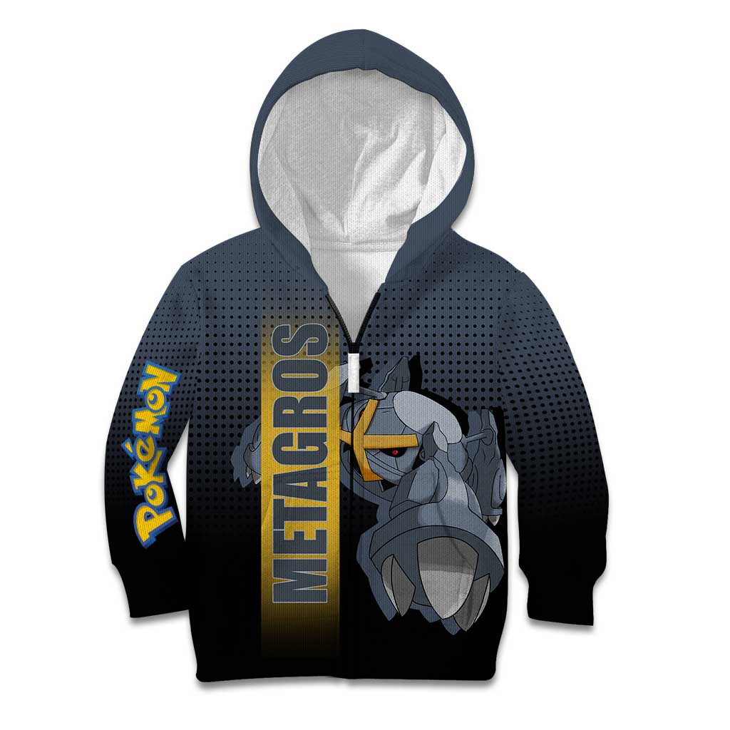 Metagross from Poké Kid Hoodie with Steel and Psychic Types Featuring Powerful Design - The Mazicc