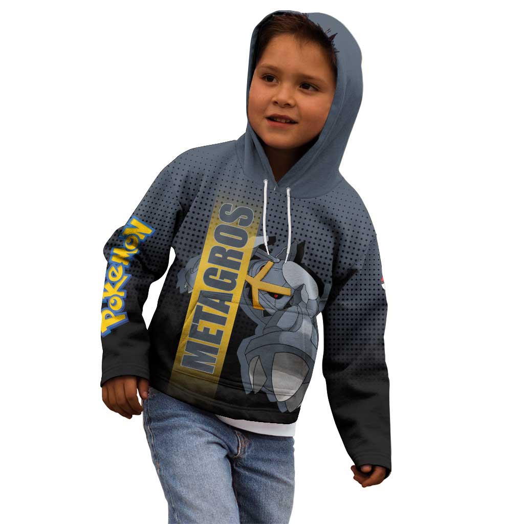 Metagross from Poké Kid Hoodie with Steel and Psychic Types Featuring Powerful Design - The Mazicc