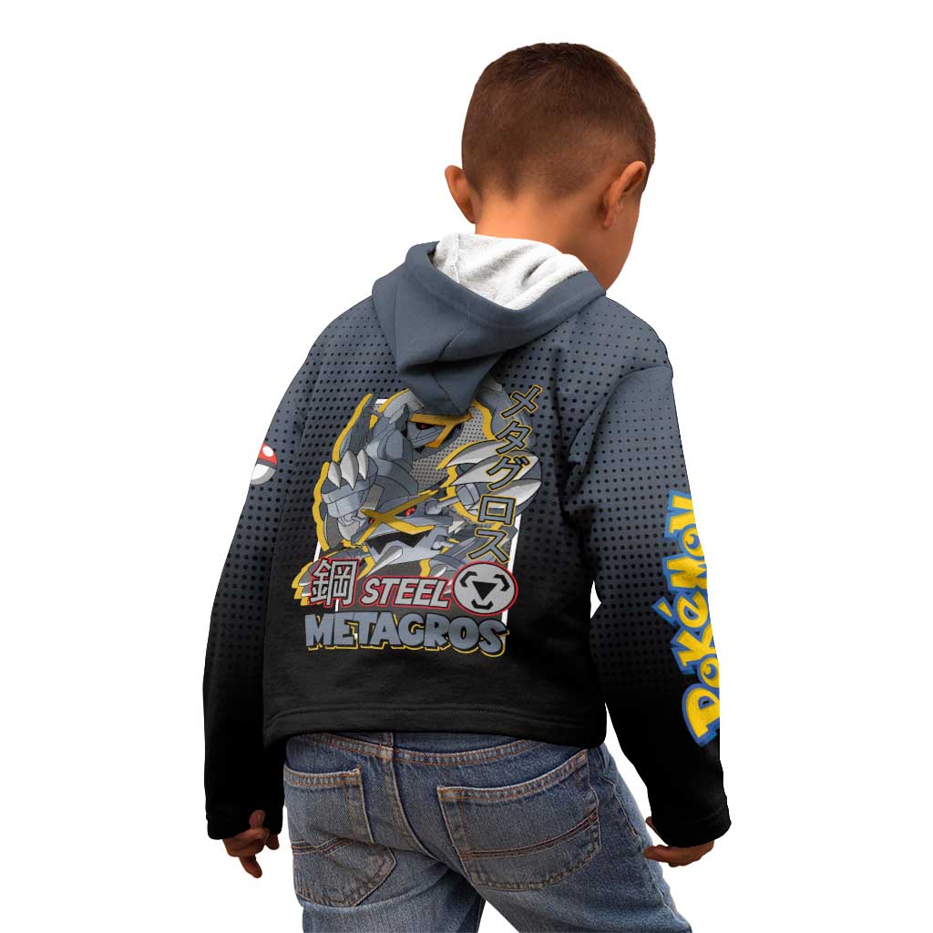 Metagross from Poké Kid Hoodie with Steel and Psychic Types Featuring Powerful Design - The Mazicc
