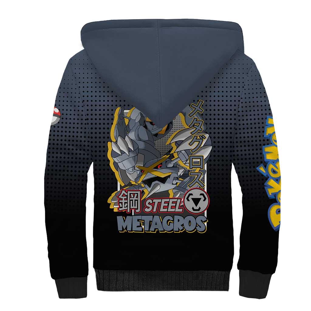 Metagross from Poké Sherpa Hoodie with Steel and Psychic Types Featuring Powerful Design - The Mazicc