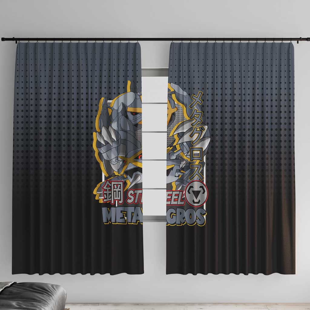 Metagross from Poké Window Curtain with Steel and Psychic Types Featuring Powerful Design - The Mazicc