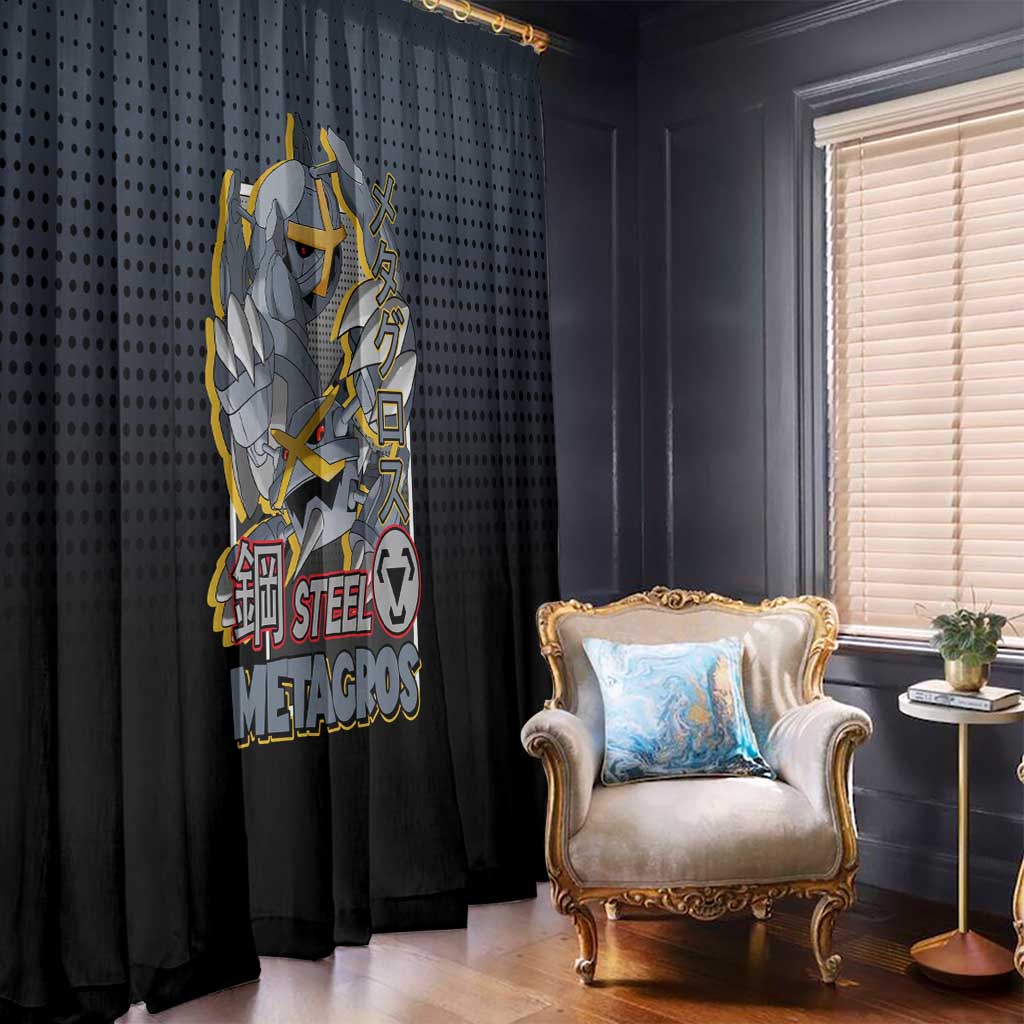 Metagross from Poké Window Curtain with Steel and Psychic Types Featuring Powerful Design - The Mazicc