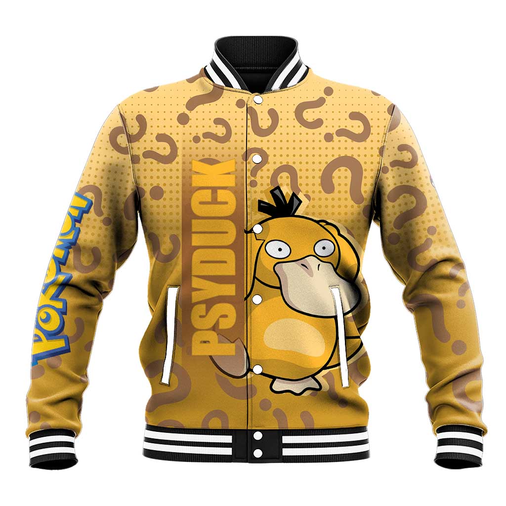 Psyduck from Poké Baseball Jacket with Water Type Power and Confused Expression Design - The Mazicc