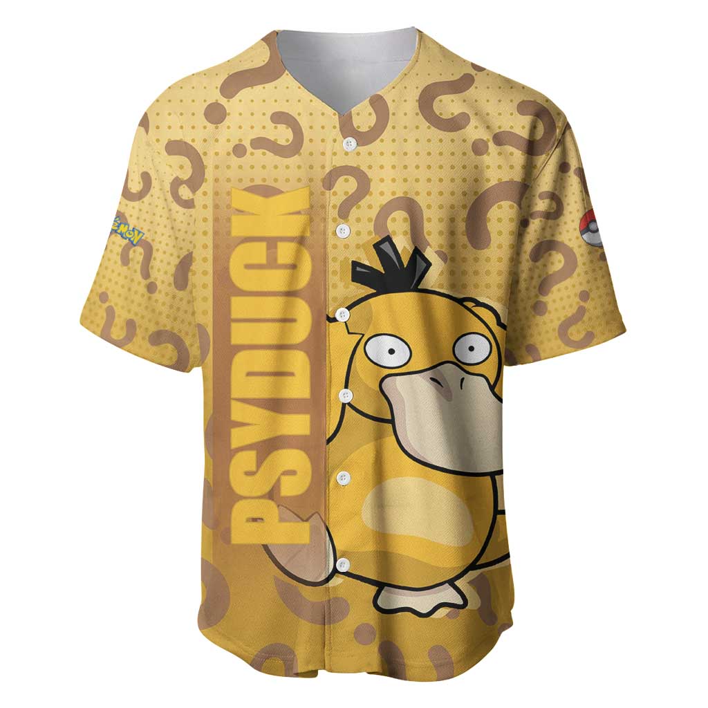 Psyduck from Poké Baseball Jersey with Water Type Power and Confused Expression Design - The Mazicc