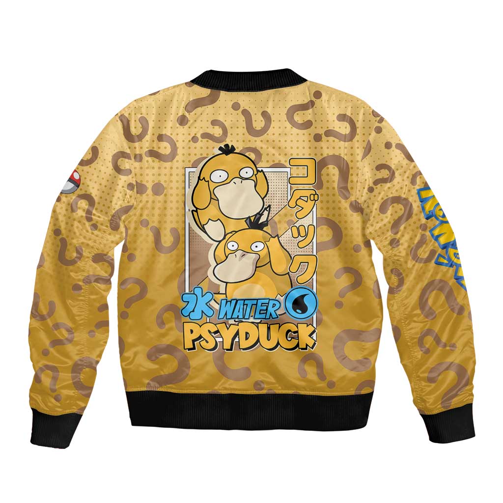 Psyduck from Poké Bomber Jacket with Water Type Power and Confused Expression Design - The Mazicc
