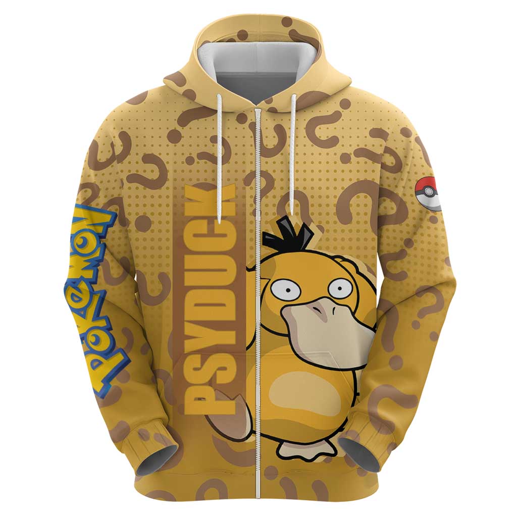 Psyduck from Poké Hoodie with Water Type Power and Confused Expression Design - The Mazicc
