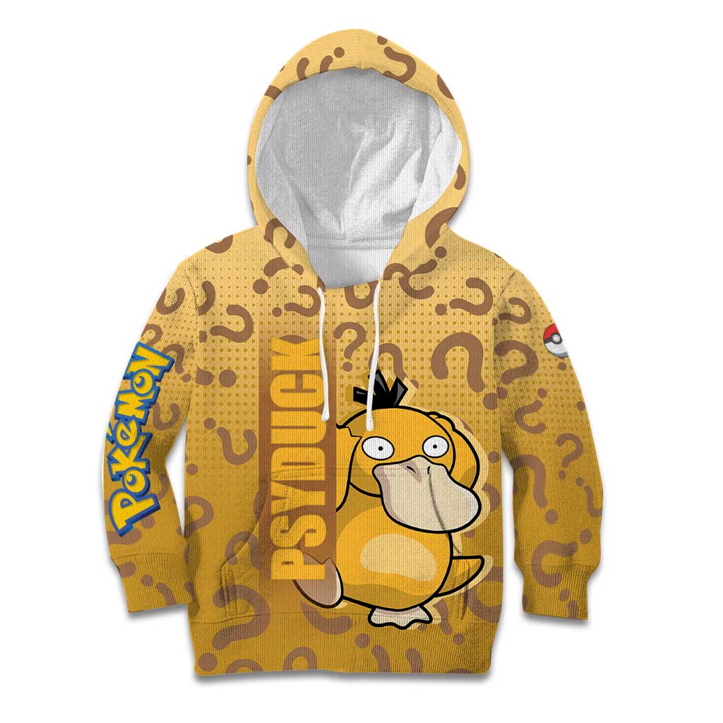 Psyduck from Poké Kid Hoodie with Water Type Power and Confused Expression Design - The Mazicc