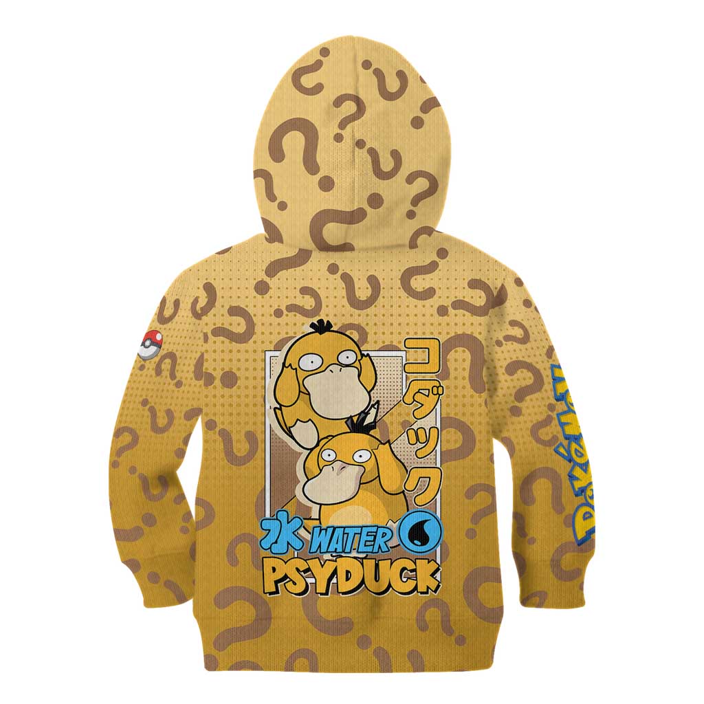 Psyduck from Poké Kid Hoodie with Water Type Power and Confused Expression Design - The Mazicc