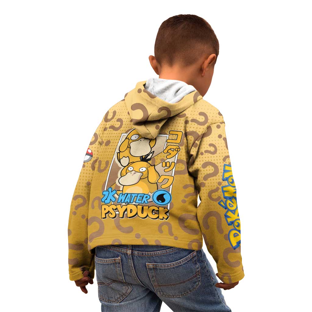 Psyduck from Poké Kid Hoodie with Water Type Power and Confused Expression Design - The Mazicc