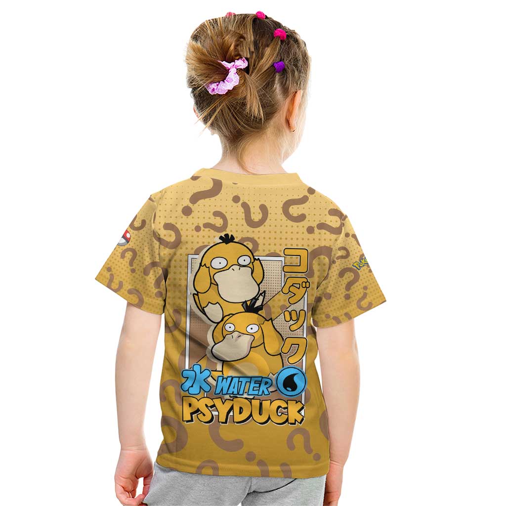 Psyduck from Poké Kid T Shirt with Water Type Power and Confused Expression Design - The Mazicc