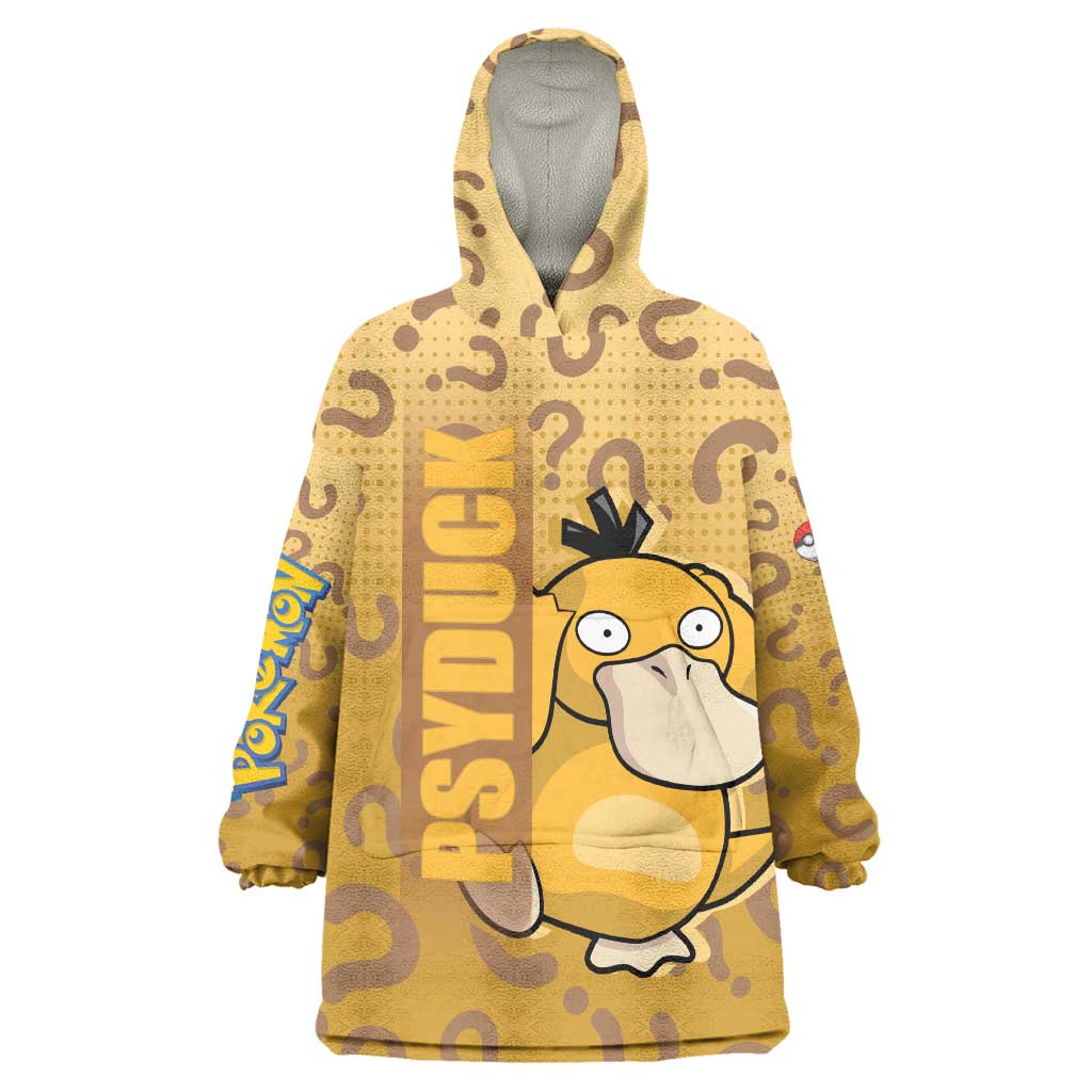 Psyduck from Poké Wearable Blanket Hoodie with Water Type Power and Confused Expression Design - The Mazicc