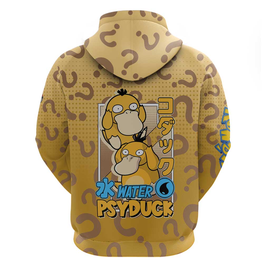 Psyduck from Poké Zip Hoodie with Water Type Power and Confused Expression Design - The Mazicc