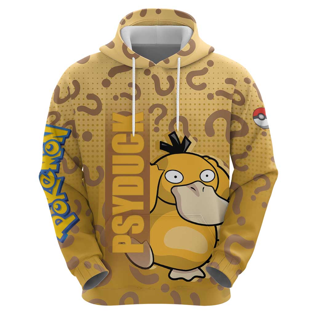 Psyduck from Poké Zip Hoodie with Water Type Power and Confused Expression Design - The Mazicc
