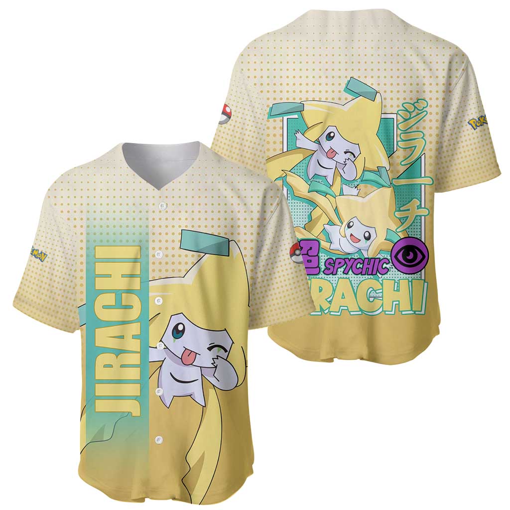 Jirachi from Poké Baseball Jersey with Psychic Type Power and Cute Design - The Mazicc