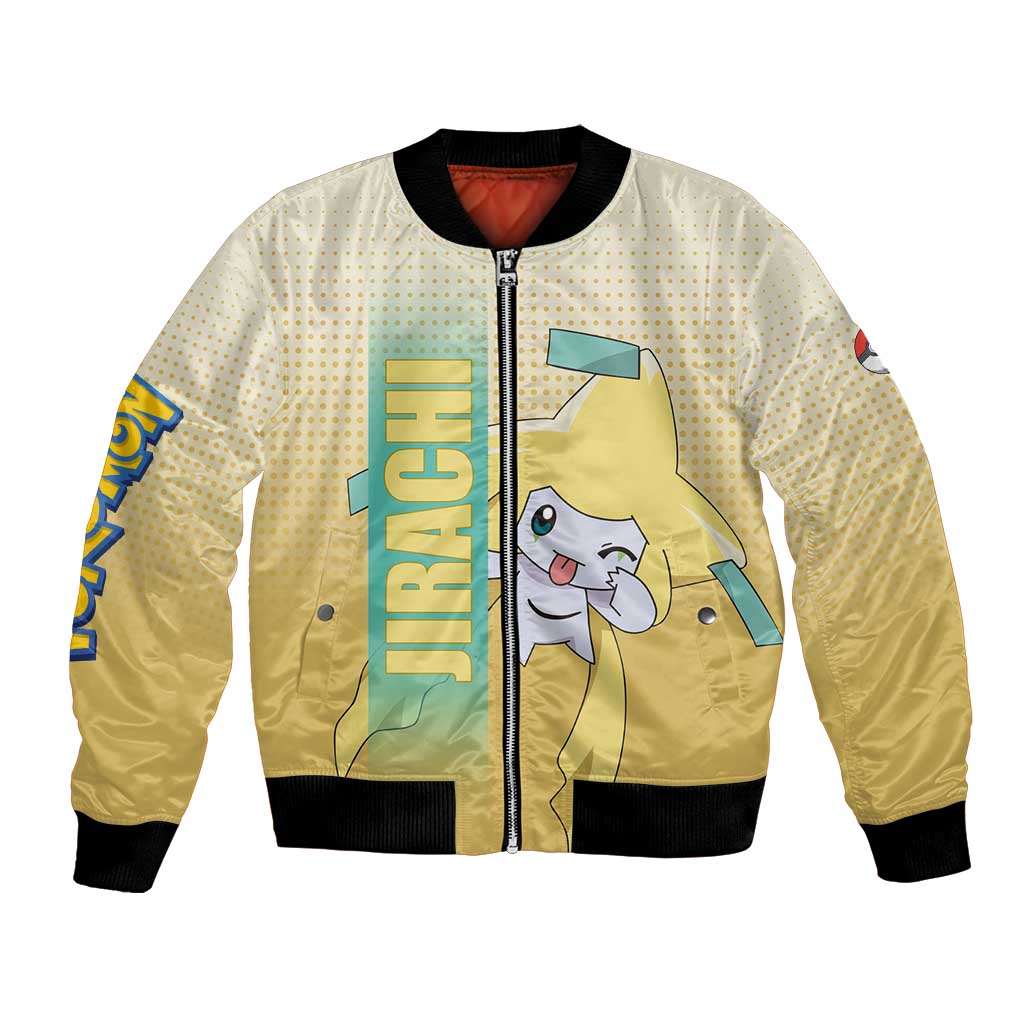 Jirachi from Poké Bomber Jacket with Psychic Type Power and Cute Design - The Mazicc