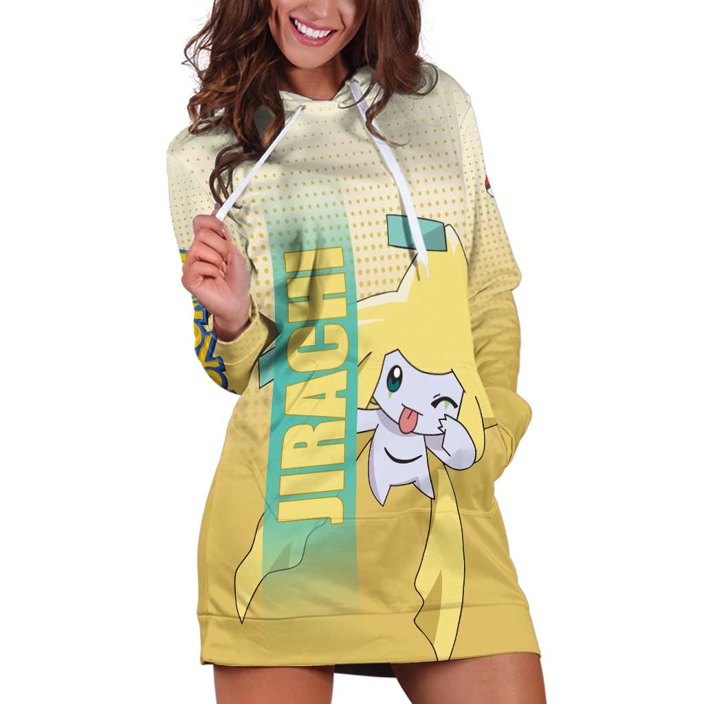 Jirachi from Poké Hoodie Dress with Psychic Type Power and Cute Design - The Mazicc