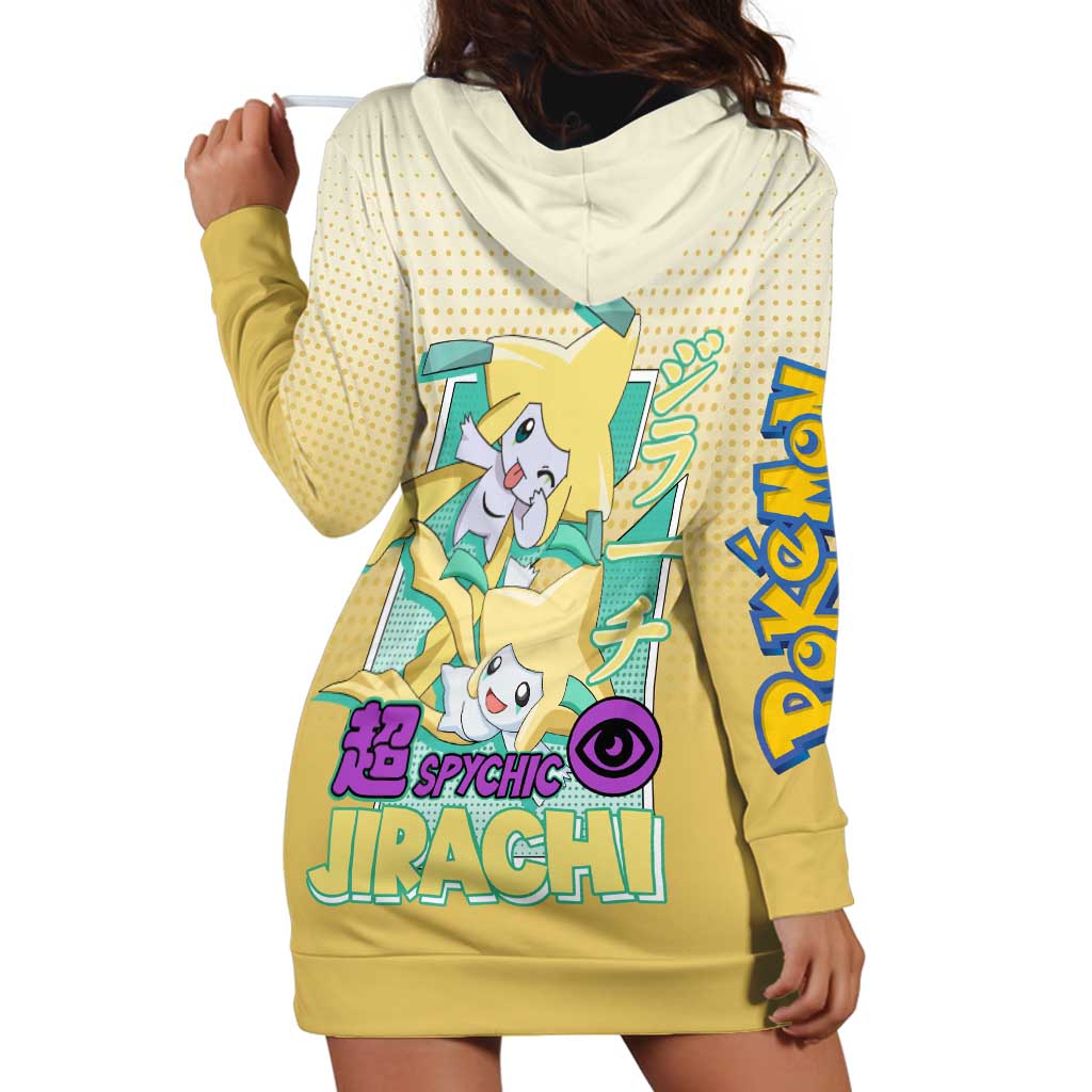 Jirachi from Poké Hoodie Dress with Psychic Type Power and Cute Design - The Mazicc