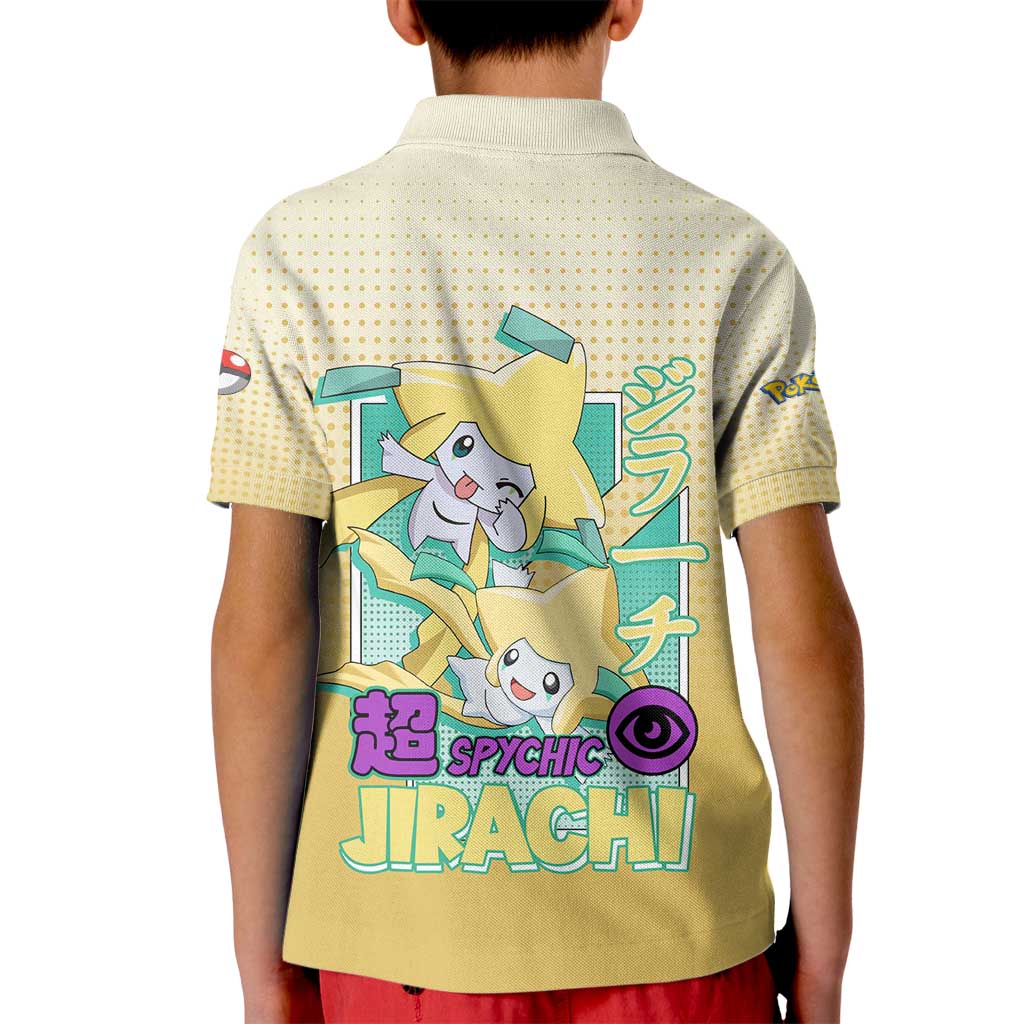Jirachi from Poké Kid Polo Shirt with Psychic Type Power and Cute Design - The Mazicc