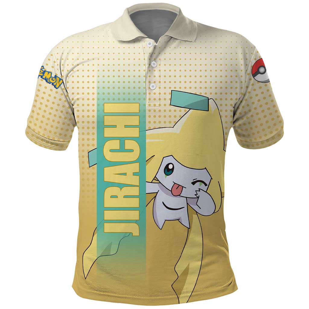 Jirachi from Poké Polo Shirt with Psychic Type Power and Cute Design - The Mazicc