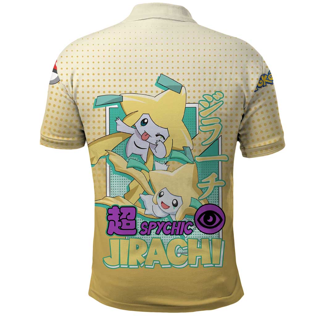 Jirachi from Poké Polo Shirt with Psychic Type Power and Cute Design - The Mazicc