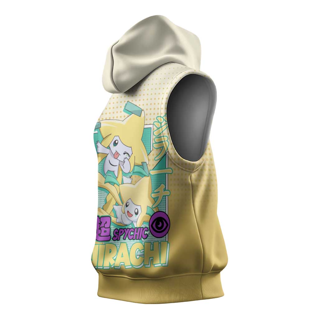 Jirachi from Poké Sleeveless Hoodie with Psychic Type Power and Cute Design - The Mazicc
