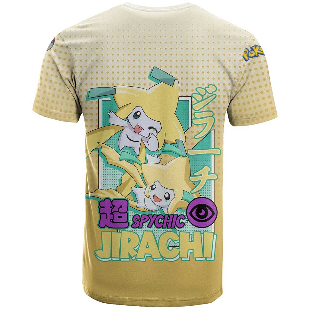 Jirachi from Poké T Shirt with Psychic Type Power and Cute Design - The Mazicc