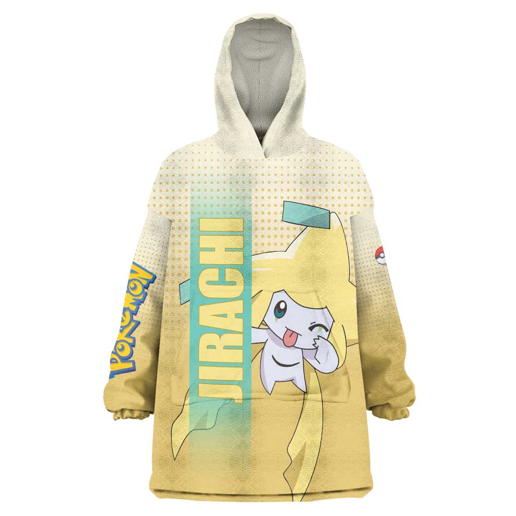 Jirachi from Poké Wearable Blanket Hoodie with Psychic Type Power and Cute Design - The Mazicc