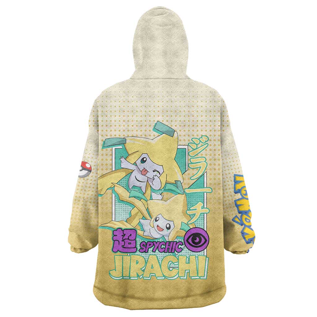 Jirachi from Poké Wearable Blanket Hoodie with Psychic Type Power and Cute Design - The Mazicc