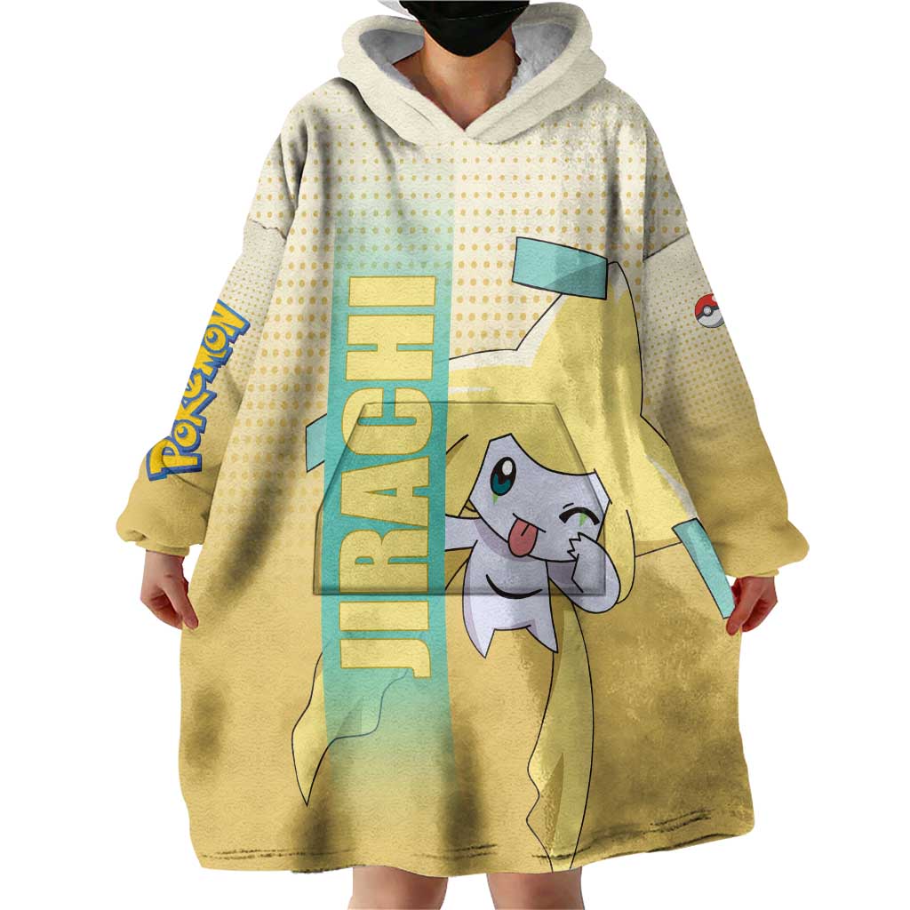 Jirachi from Poké Wearable Blanket Hoodie with Psychic Type Power and Cute Design - The Mazicc