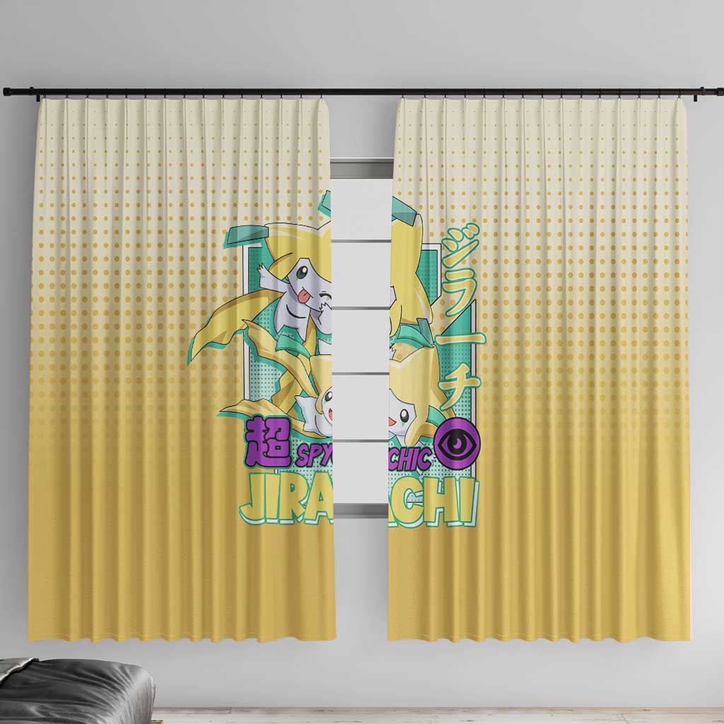 Jirachi from Poké Window Curtain with Psychic Type Power and Cute Design - The Mazicc