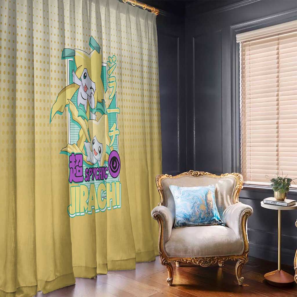Jirachi from Poké Window Curtain with Psychic Type Power and Cute Design - The Mazicc