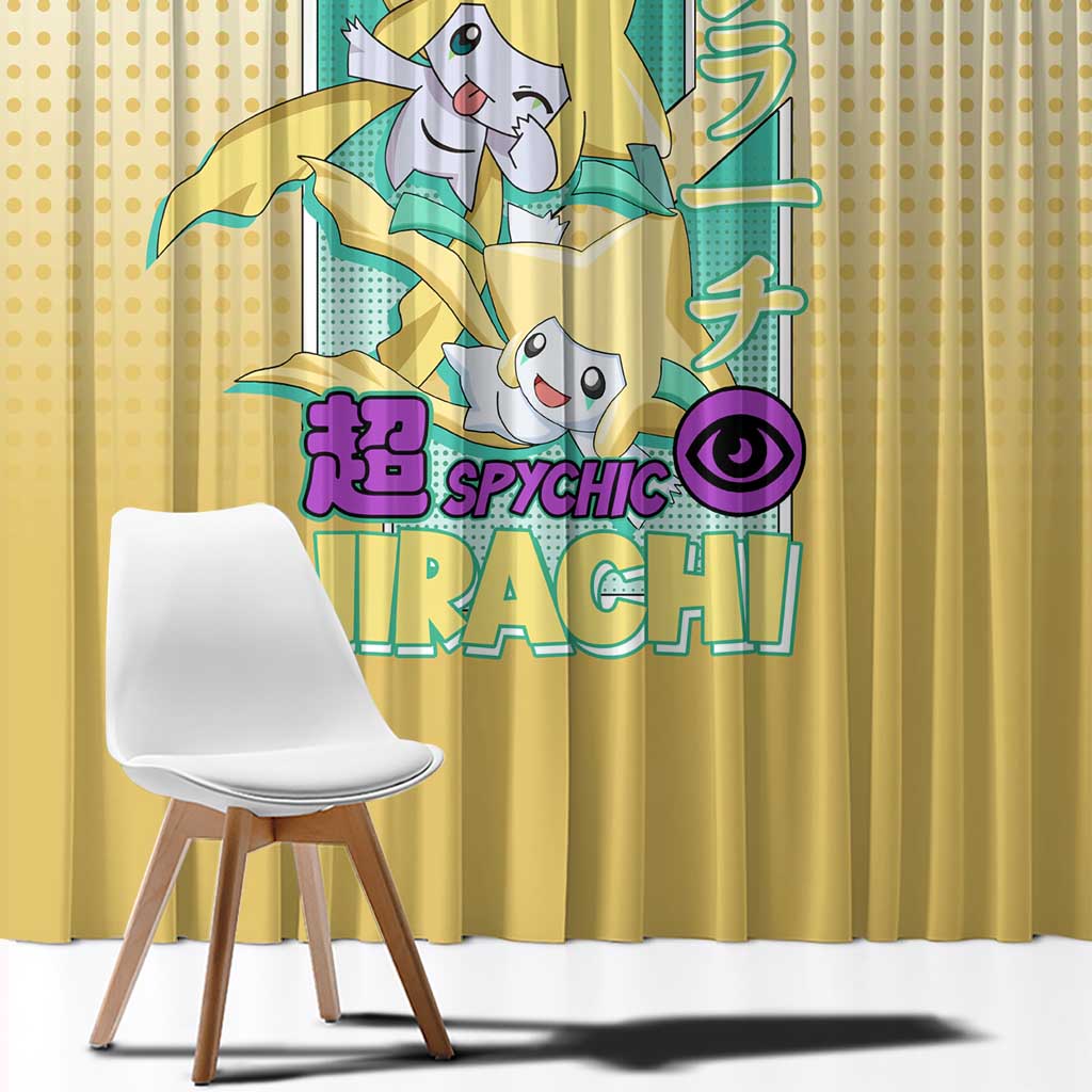 Jirachi from Poké Window Curtain with Psychic Type Power and Cute Design - The Mazicc