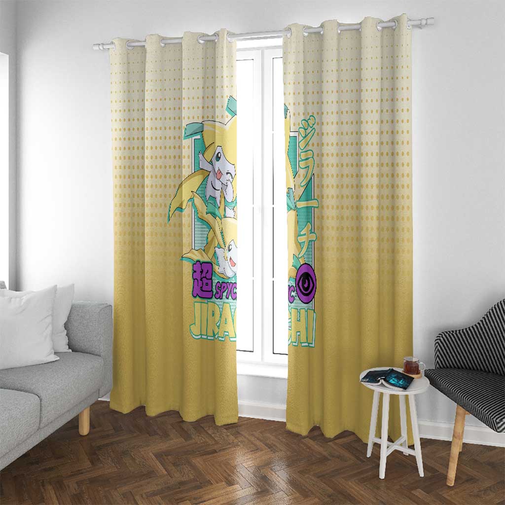 Jirachi from Poké Window Curtain with Psychic Type Power and Cute Design - The Mazicc