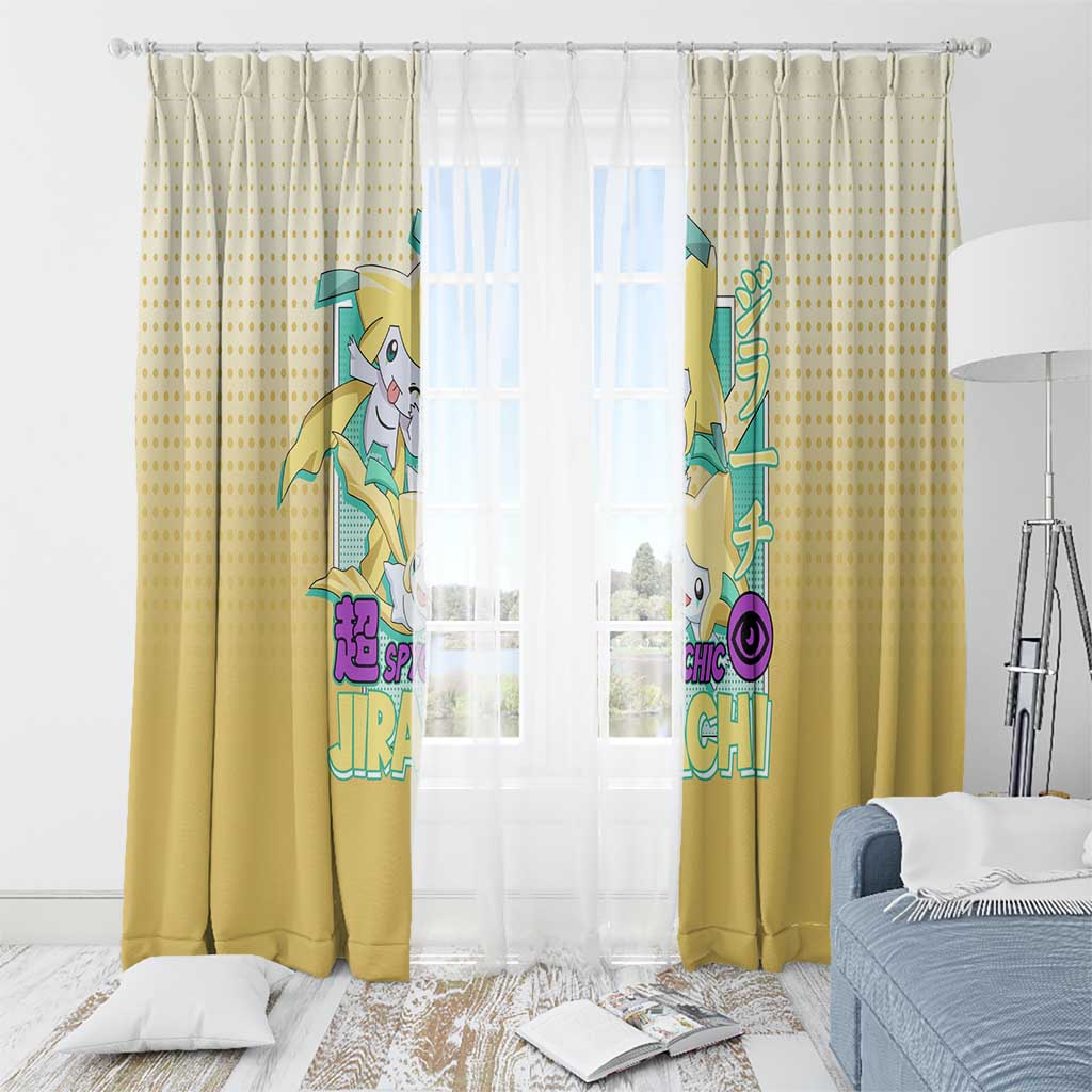 Jirachi from Poké Window Curtain with Psychic Type Power and Cute Design - The Mazicc